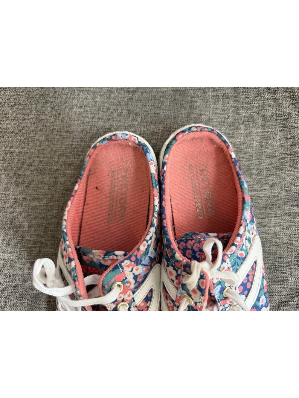 Tretorn Easy Nylite Floral Sneaker Mules Canvas Slip On Shoes Size 10 - Picture 11 of 11